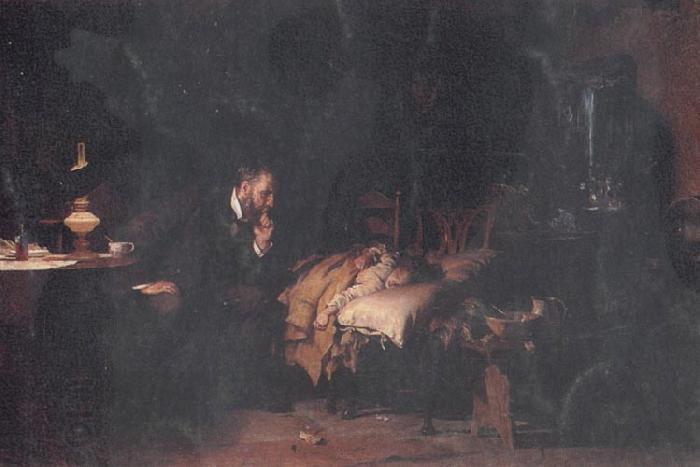 Luke Fildes The Doctor oil painting picture